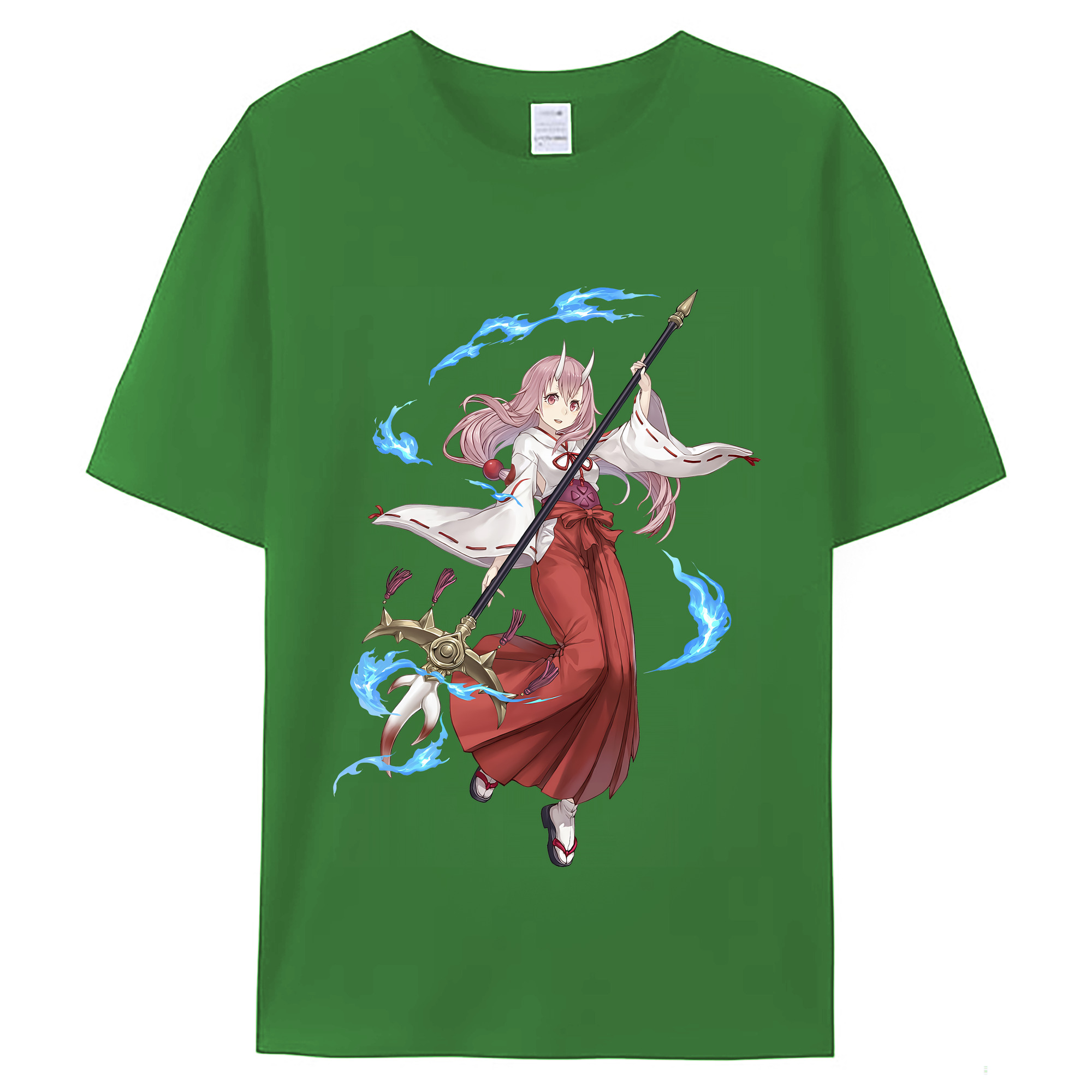 （画像用） 転スラ Regarding Reincarnated to Slime レディースカジュアルプリントTシャツ（綿100％）